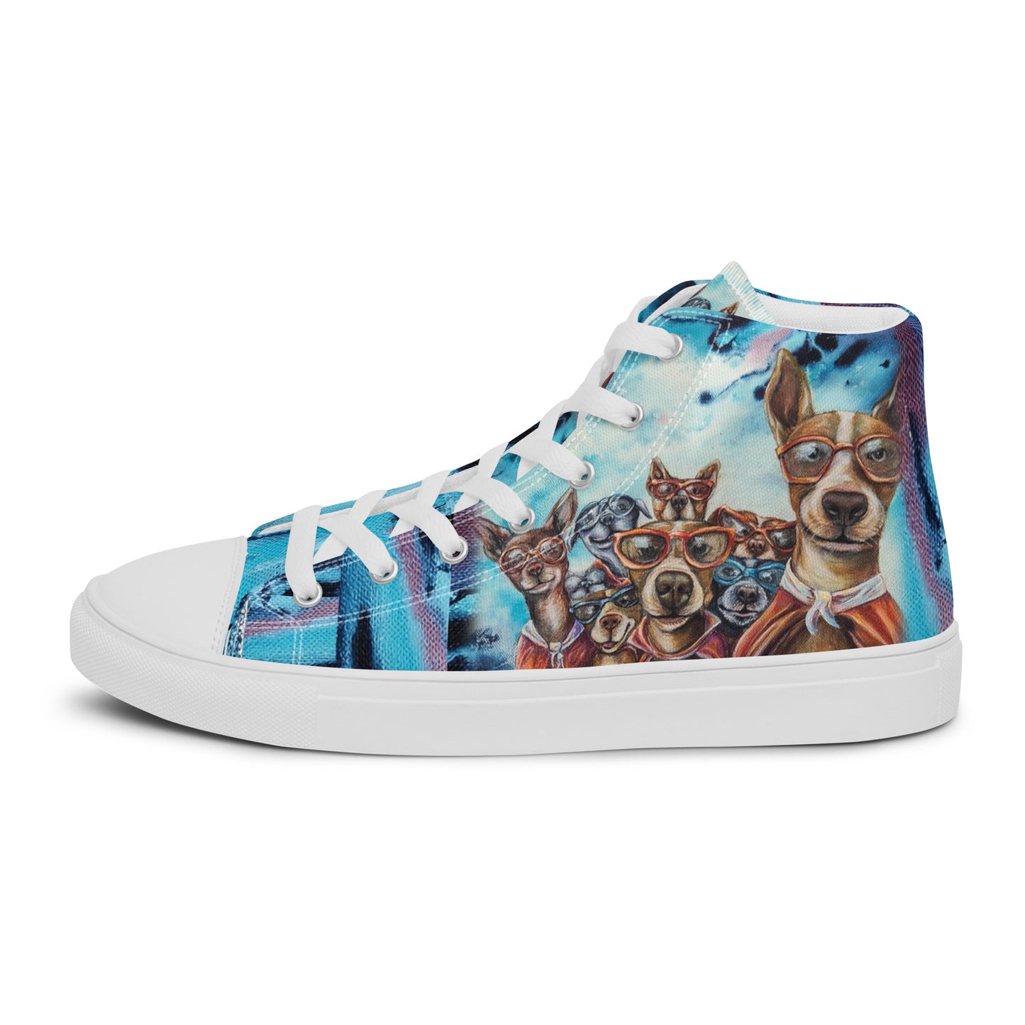 Men’s High Top - Superhero Dogs