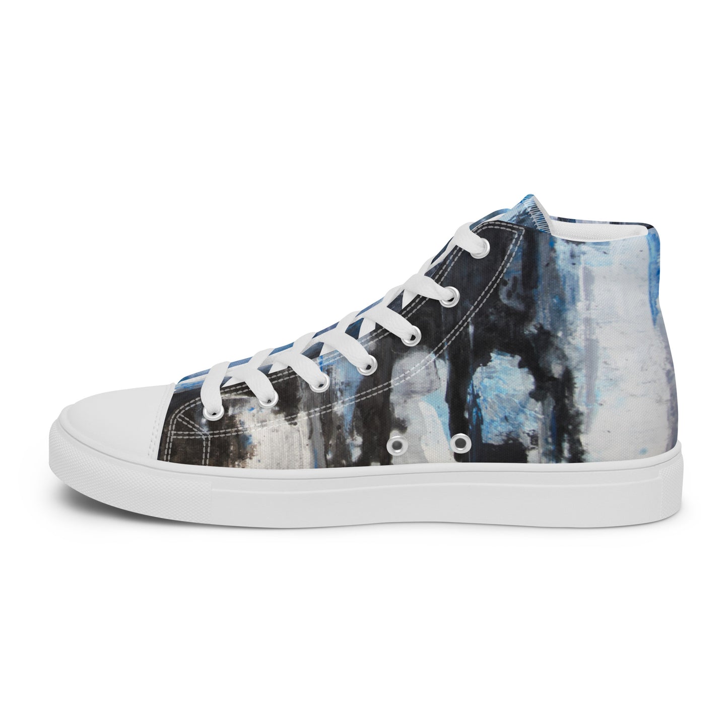 Men's High Top - Blue Scramble