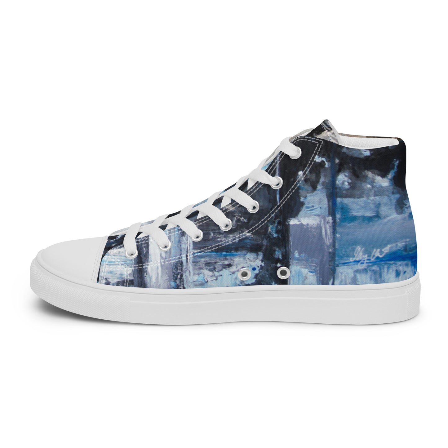 Men's High Top - Blue Inside-Out