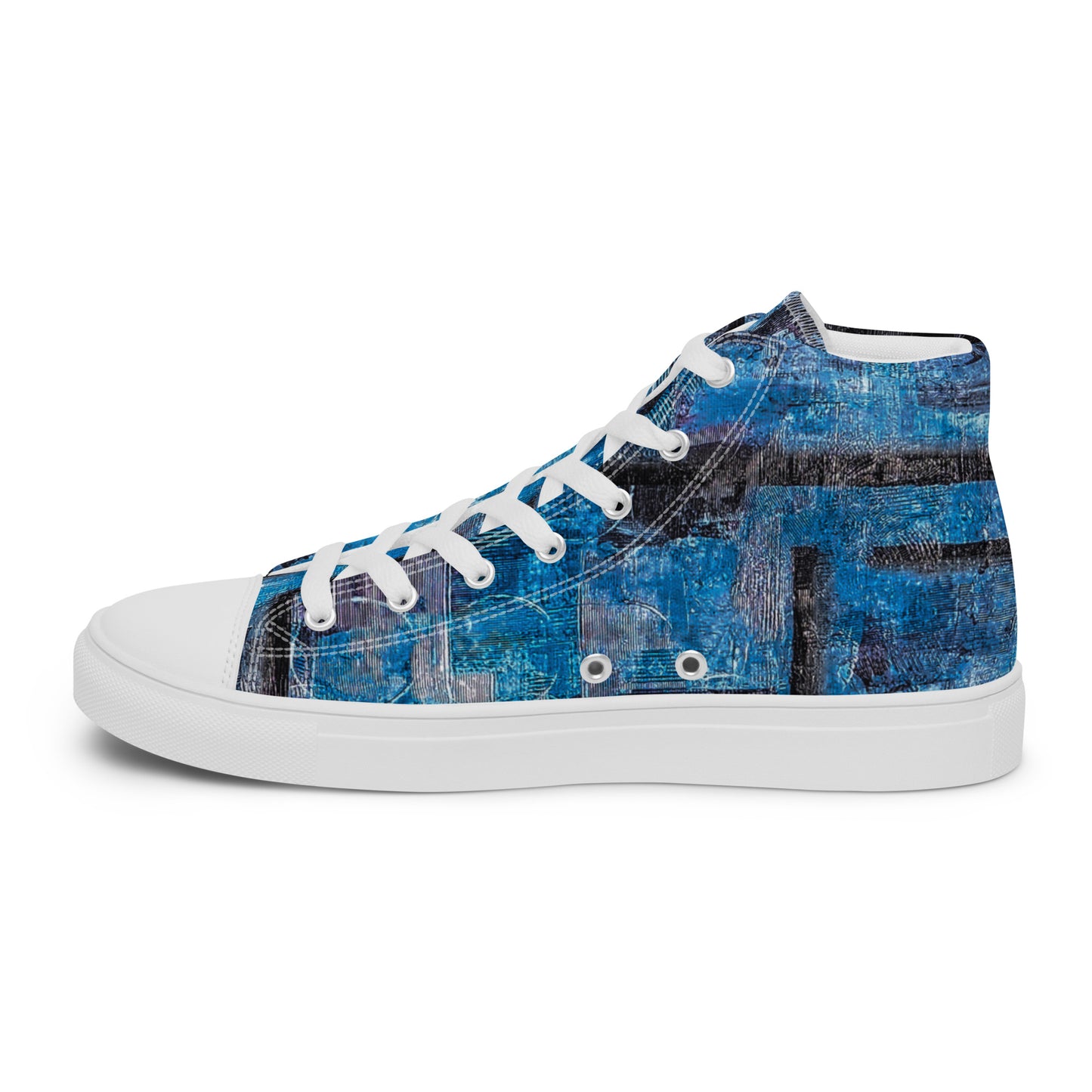 Men’s High Top - Geo Blue