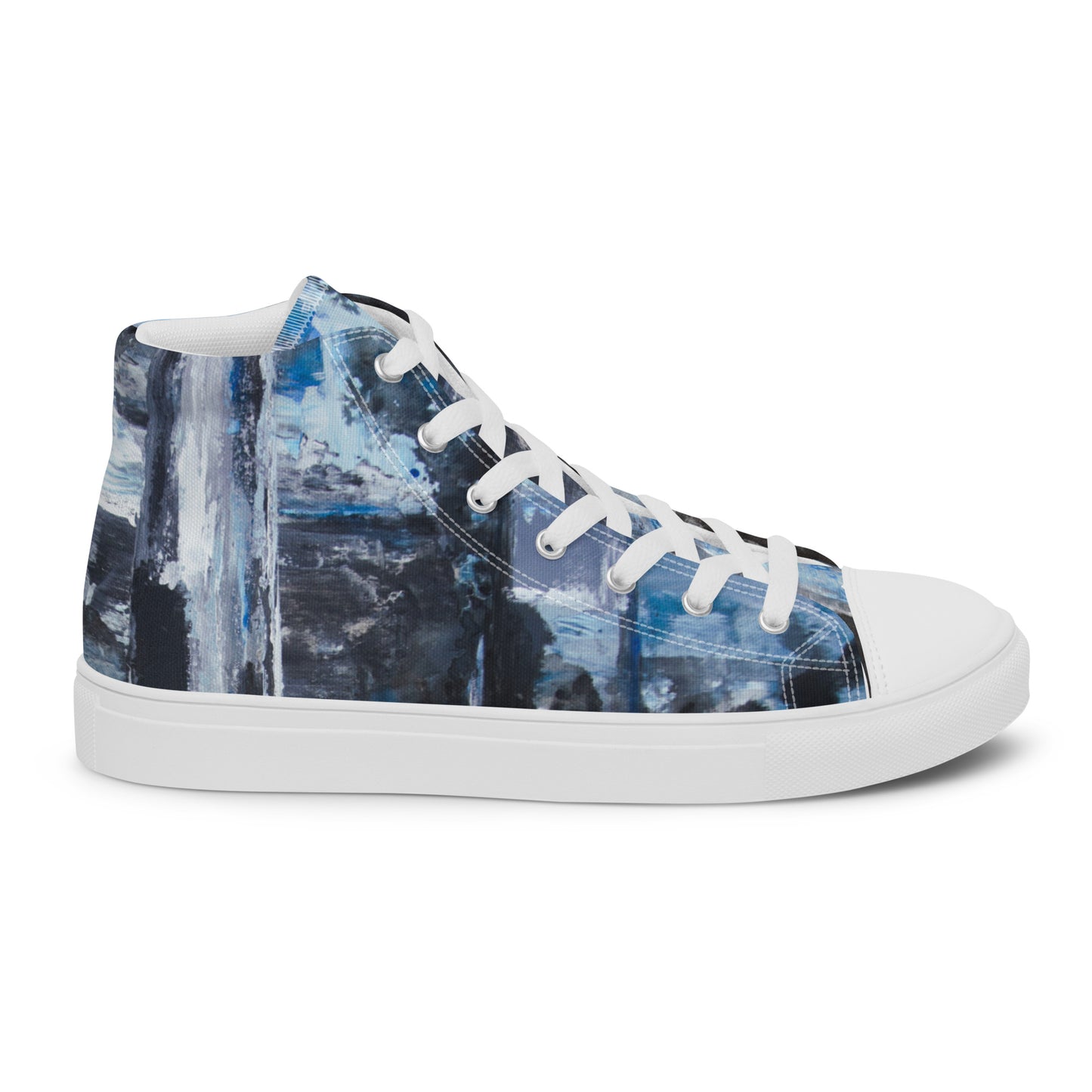 Men's High Top - Blue Scramble