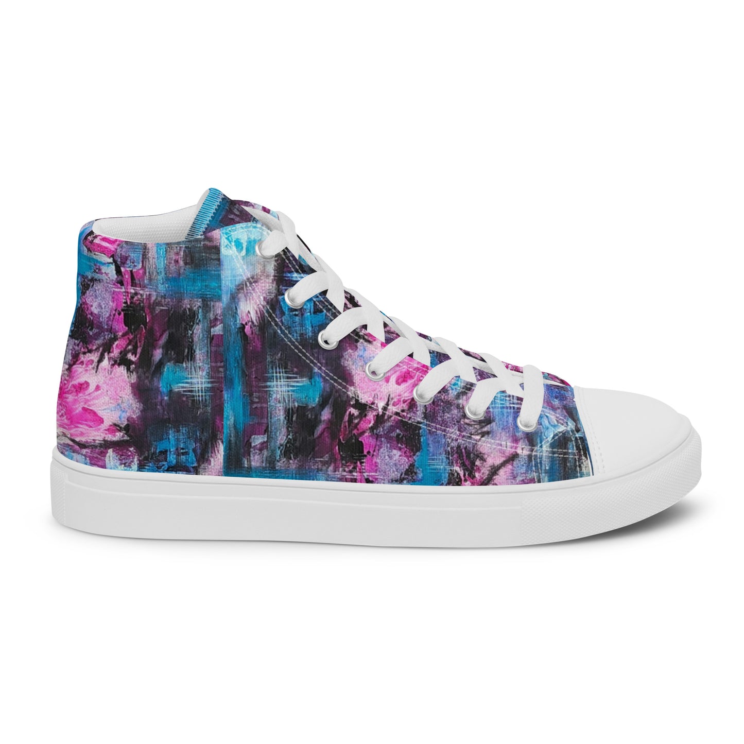 Men's High Top - Pink Blues