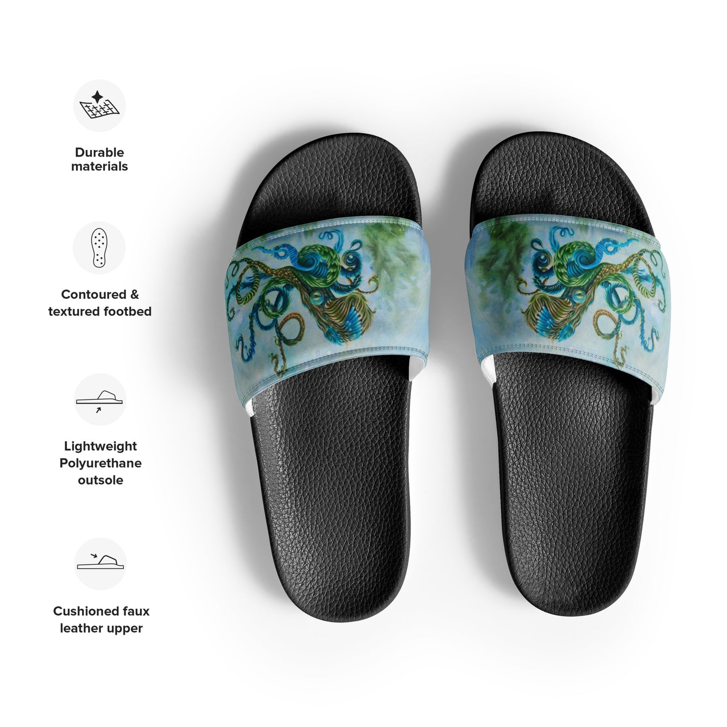 Men’s slides - Nature Octopus