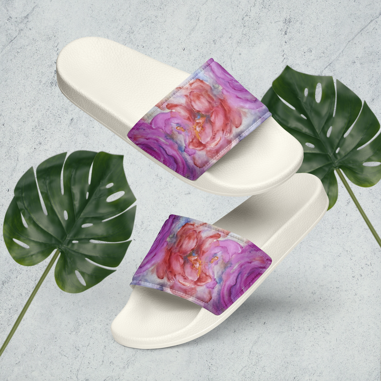 Men’s Slides Flower Faces