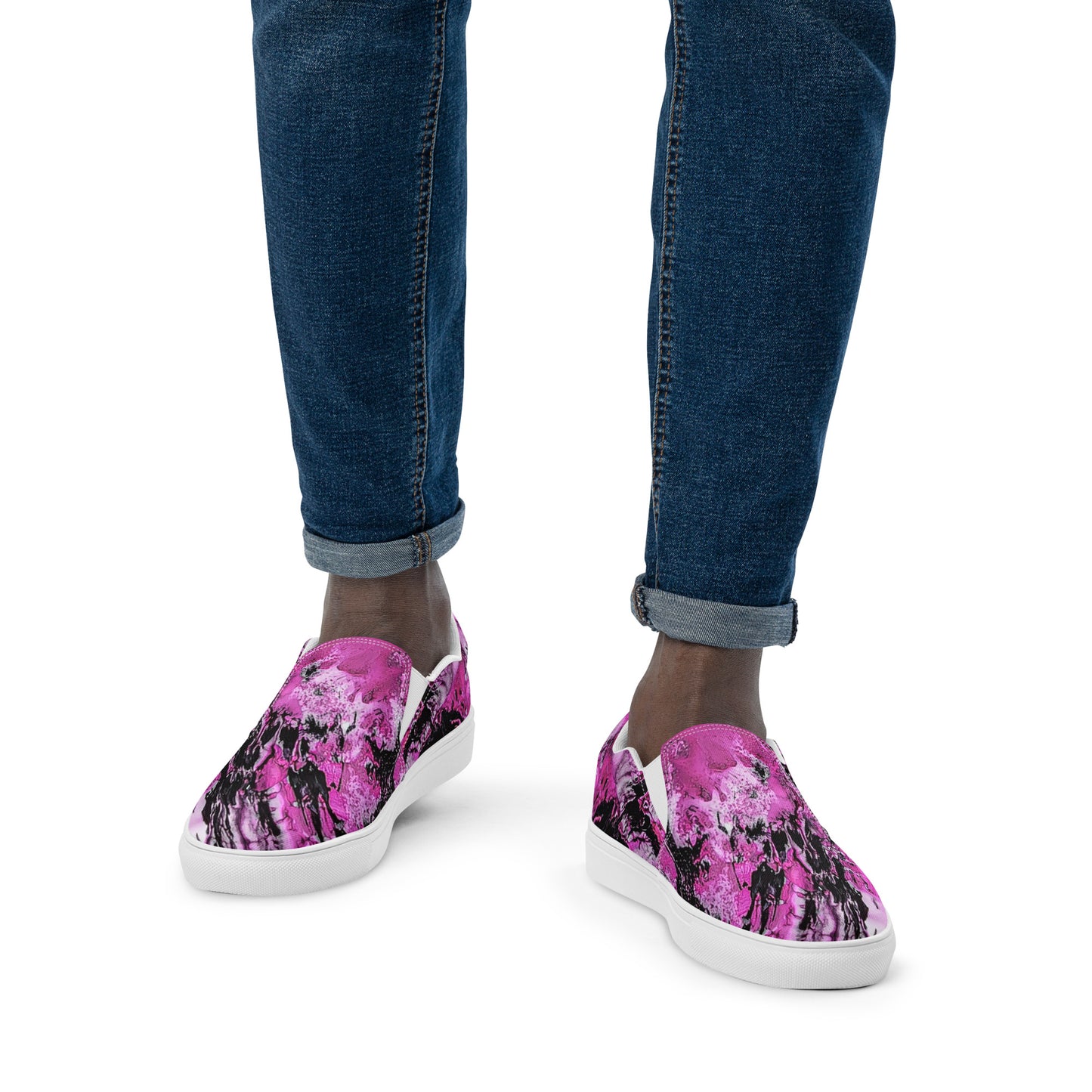 Men’s slip-on Pink Marble