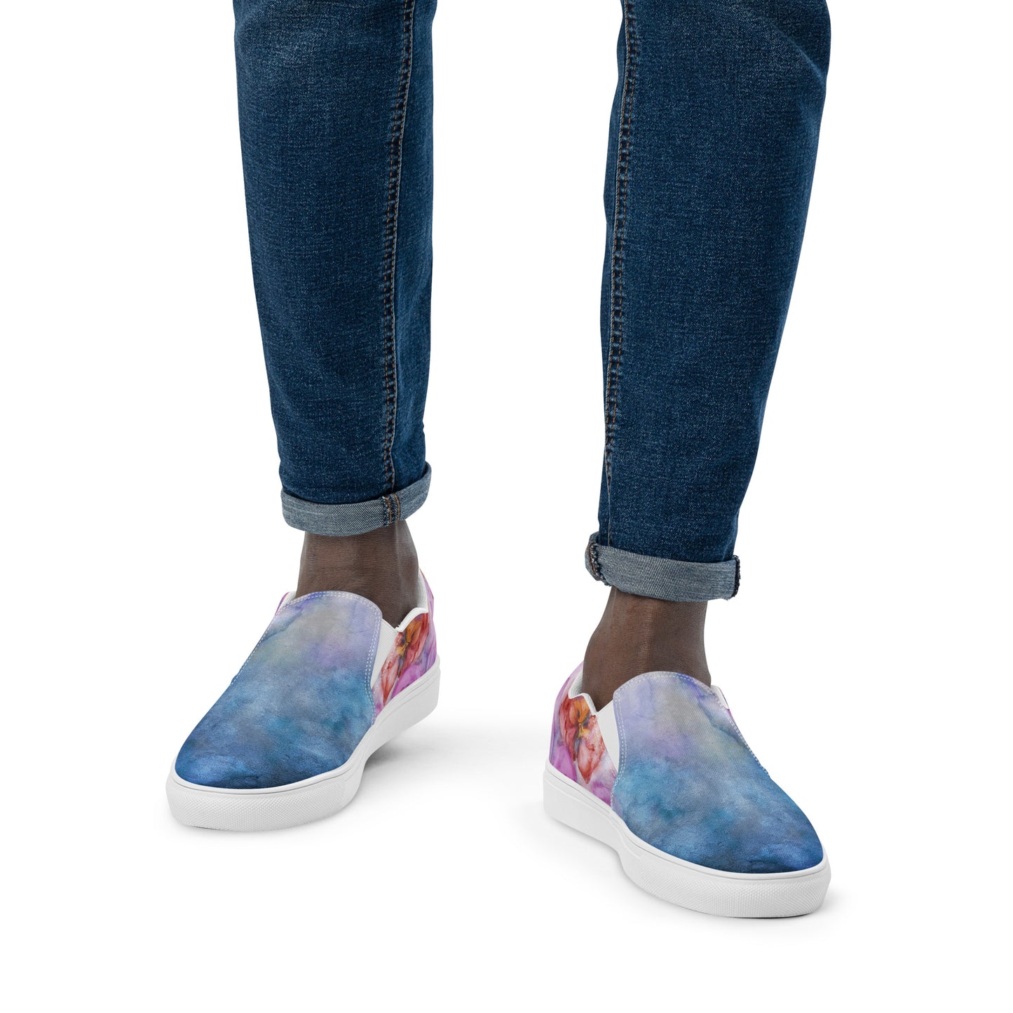 Men’s slip-on Flower Ink