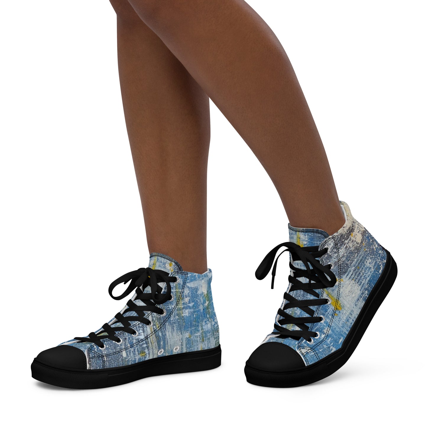 Womyn's High Top - Denim Scrape