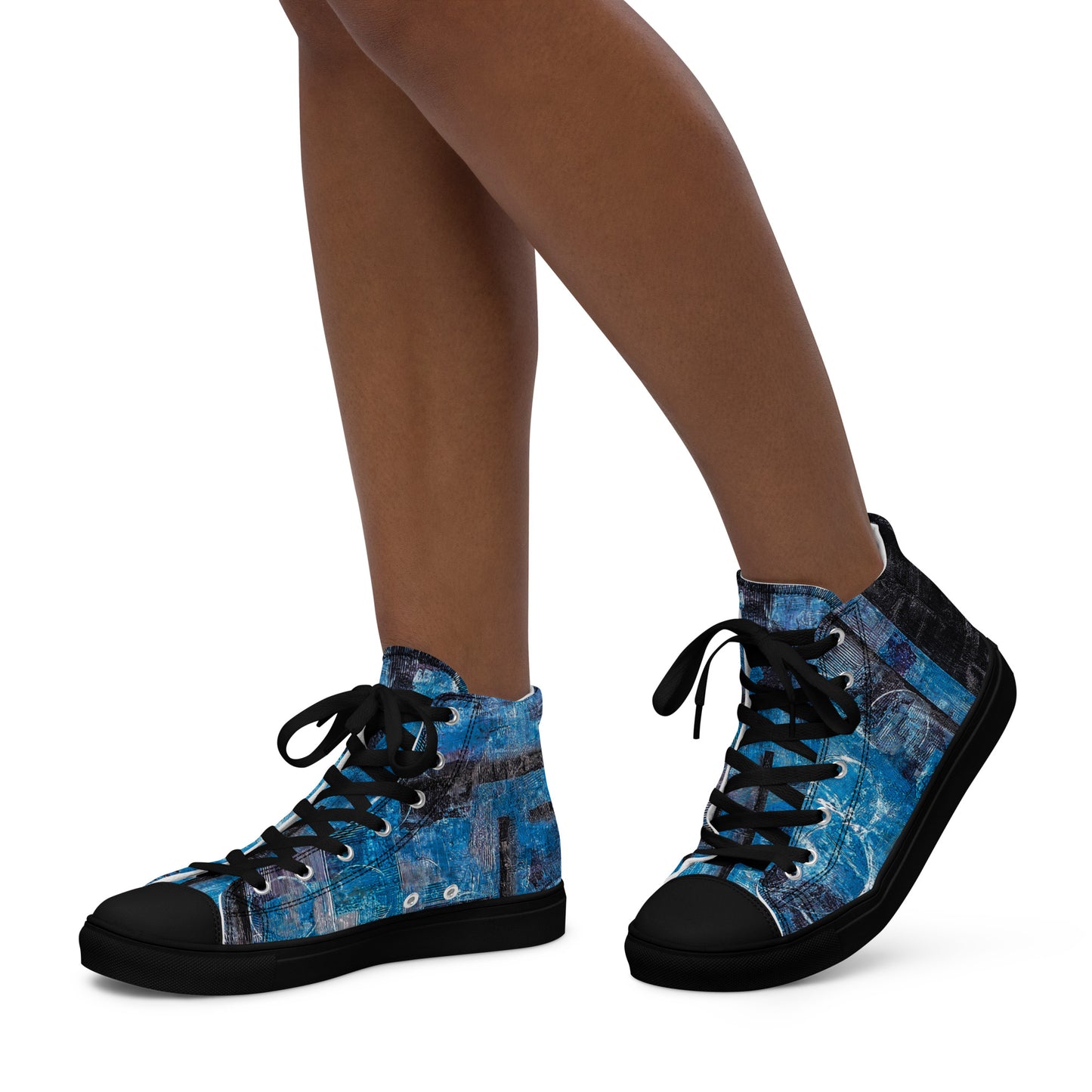 Womyn’s High Top - Geo Blue