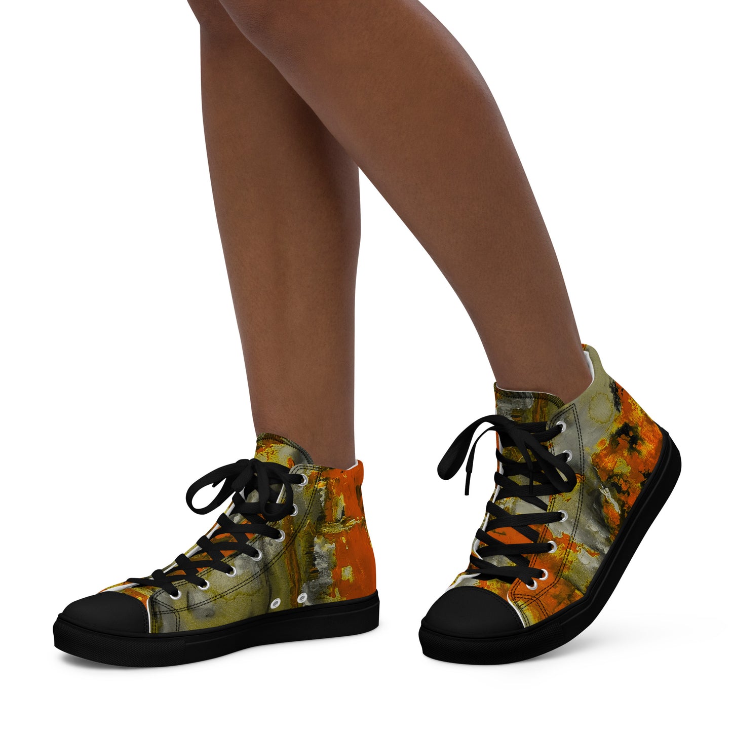 Womyn's High Top - Mismatch Orange