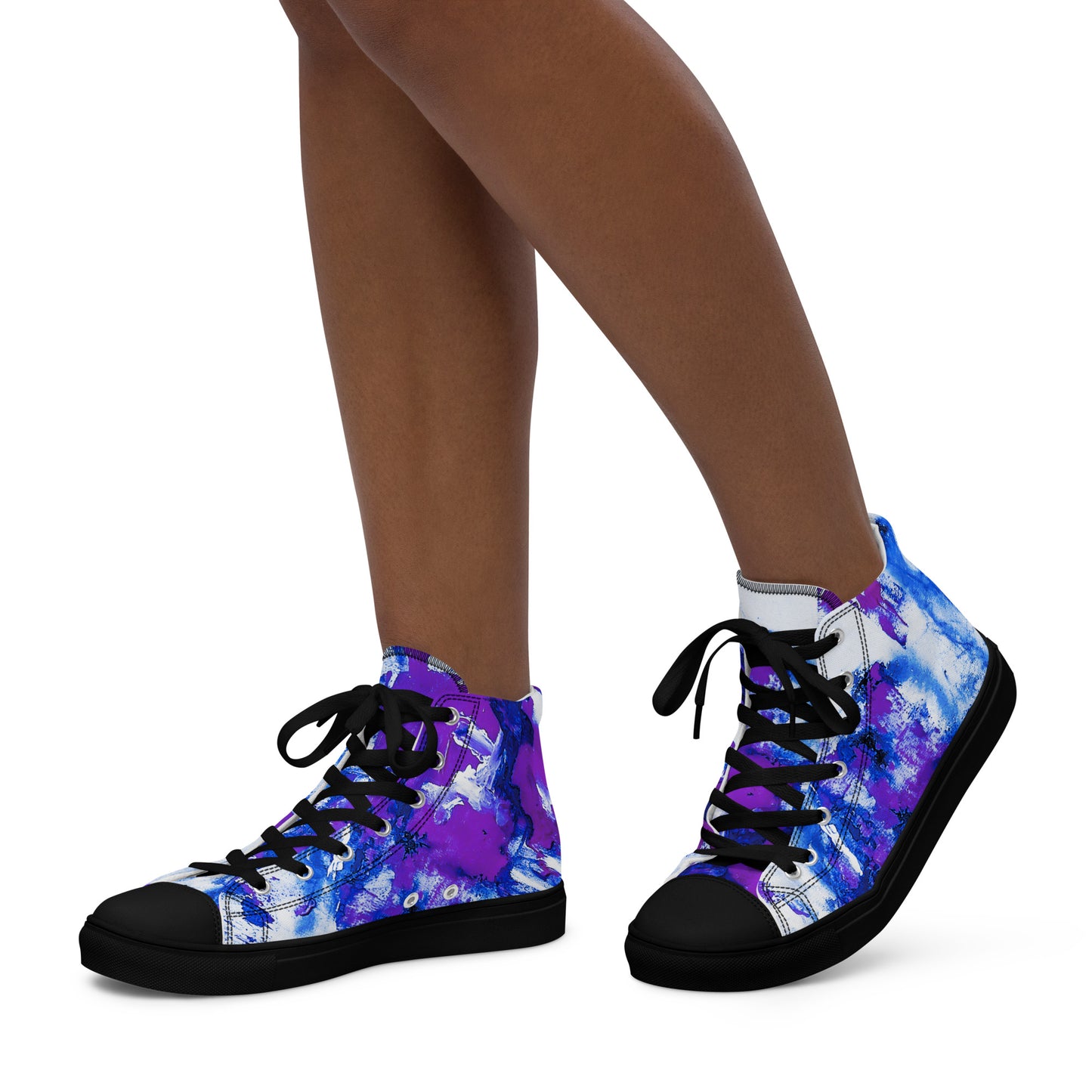 Womyn's High Top - Mismatch Purple