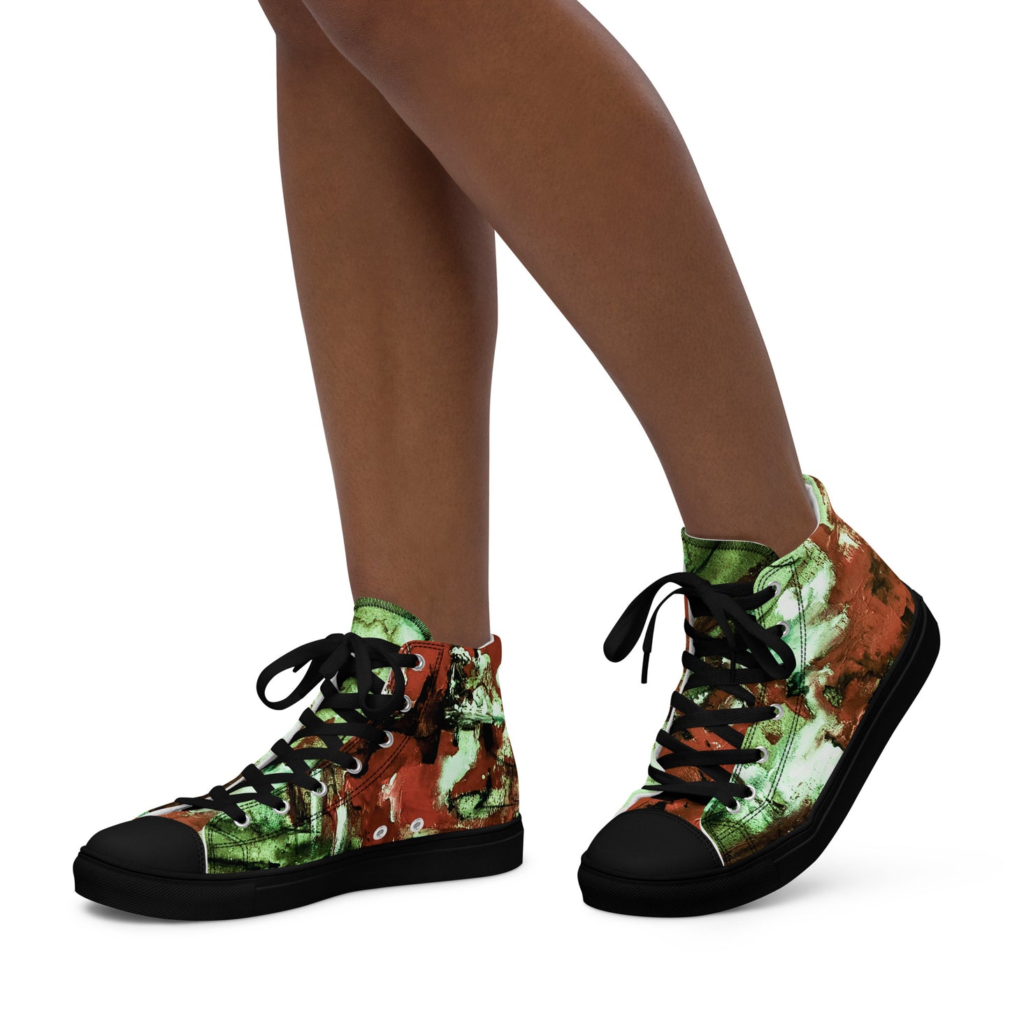 Womyn's High Top - Mismatch Green