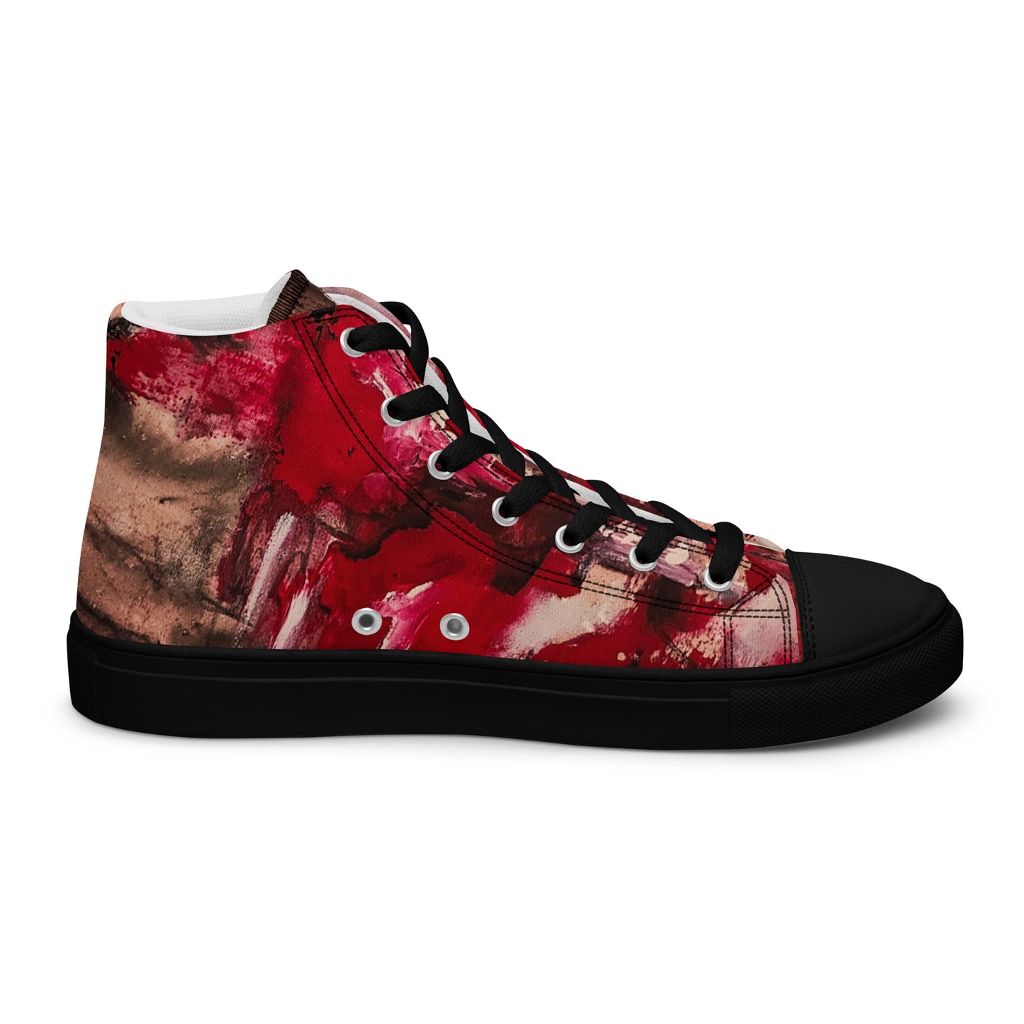 Womyn's High Top - Mismatch Red