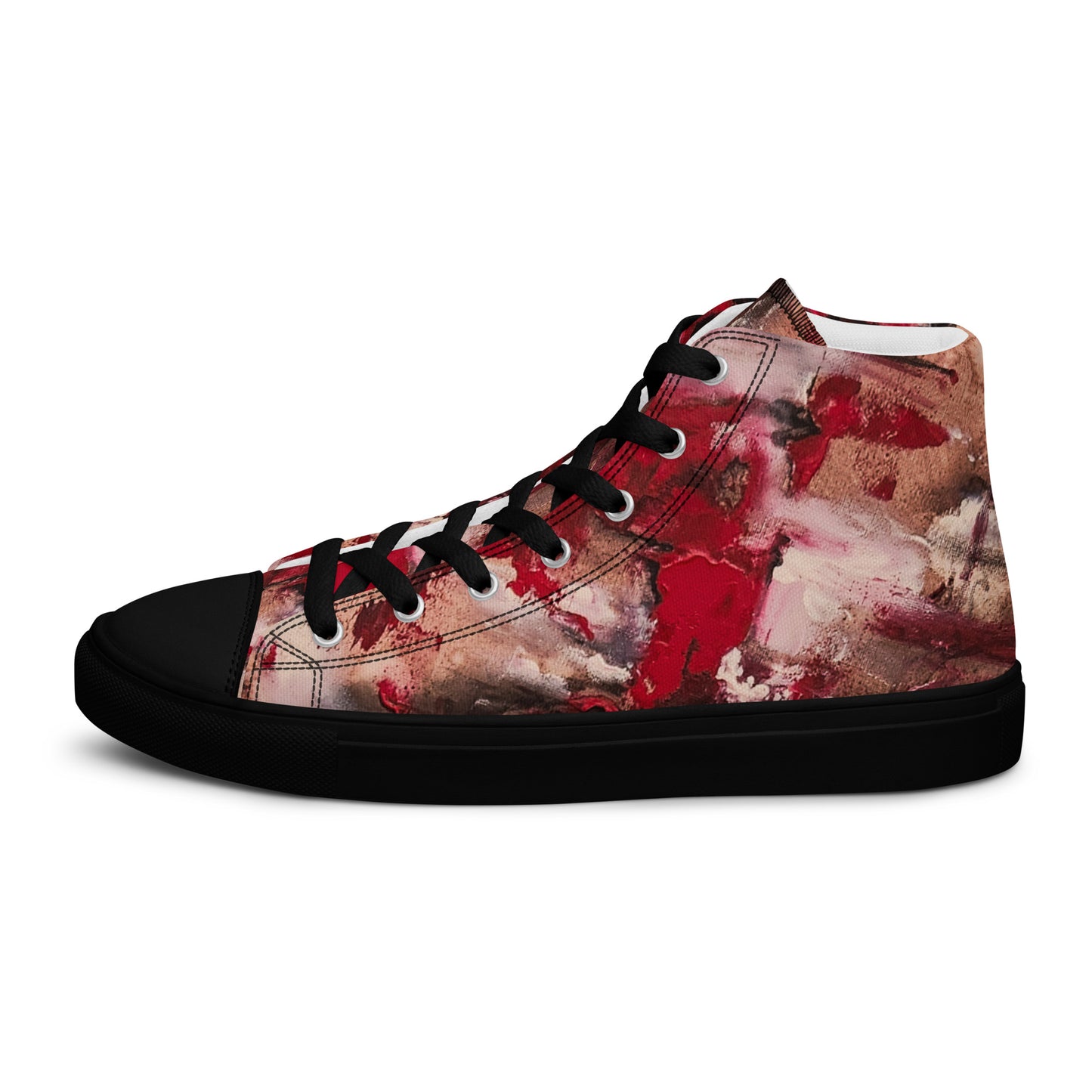 Womyn's High Top - Mismatch Red