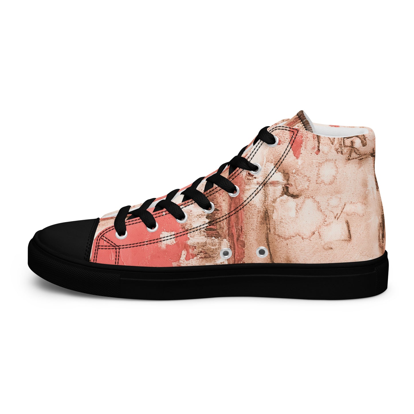 Womyn's High Top - Mismatch Peach