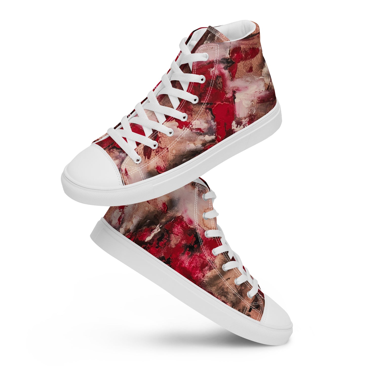 Womyn's High Top - Mismatch Red