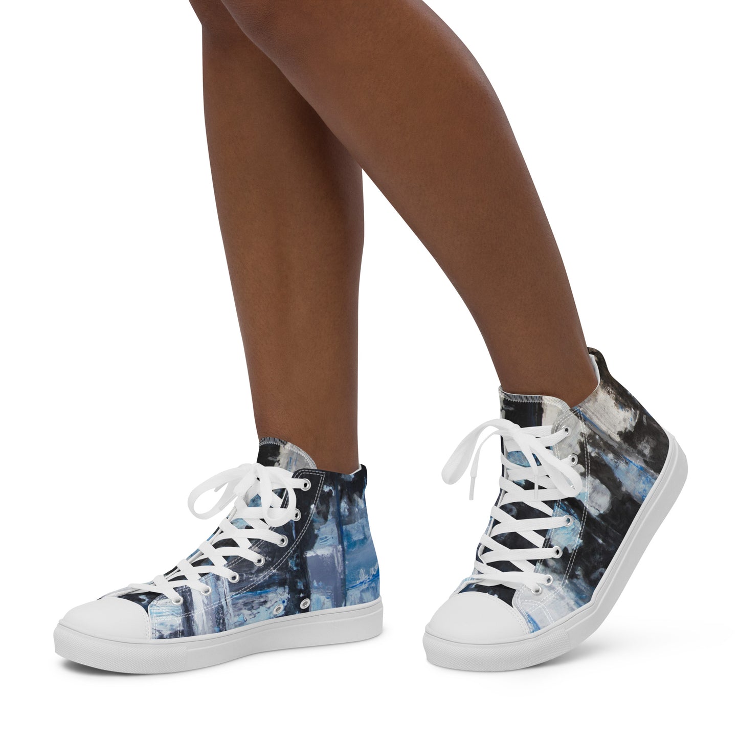 Womyn's High Top - Blue Inside-Out