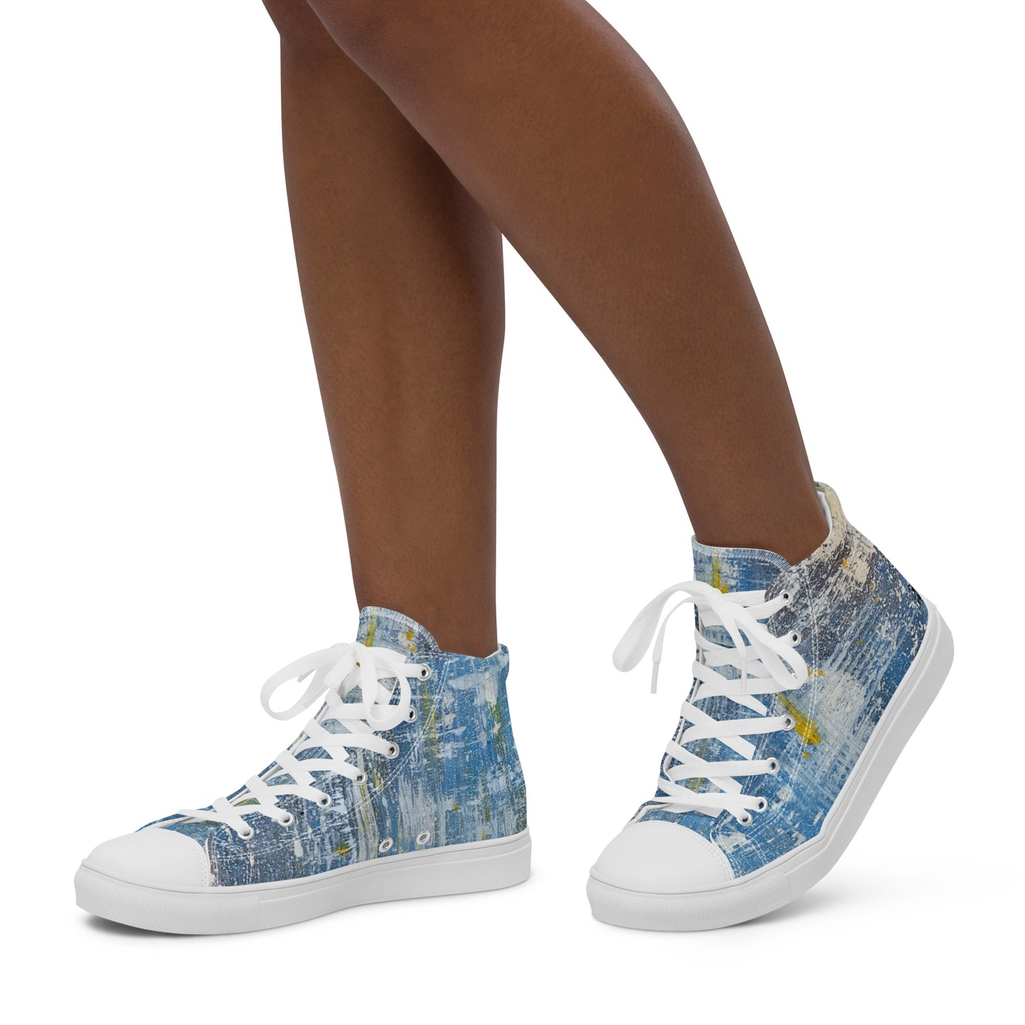 Womyn's High Top - Denim Scrape