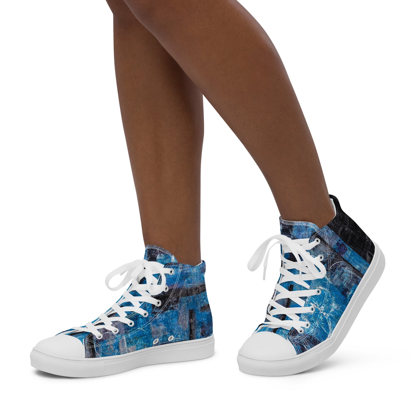 Womyn’s High Top - Geo Blue