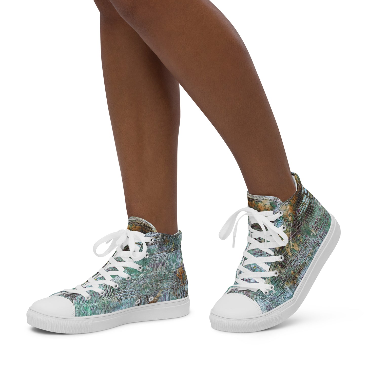 Womyn’s High Top - Green Weaver