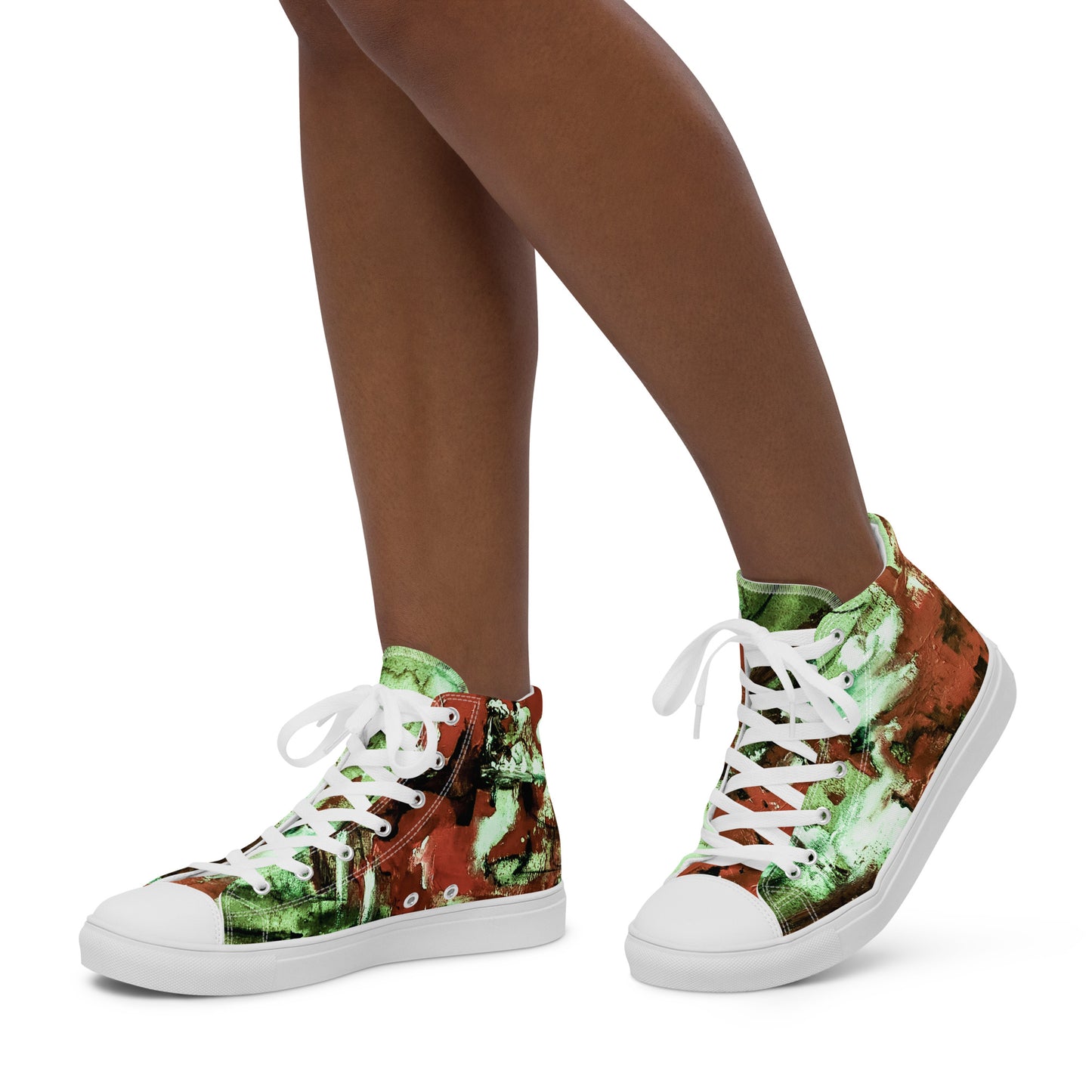 Womyn's High Top - Mismatch Green