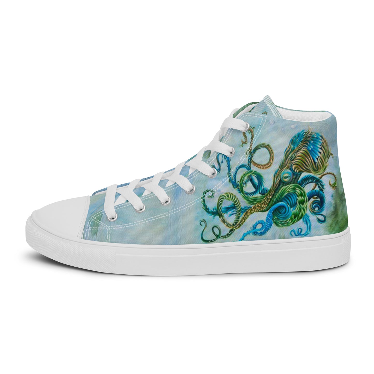 Womyn's High Top - Nature Octopus