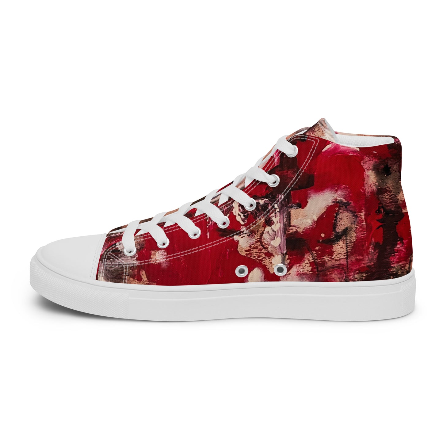 Womyn's High Top - Mismatch Red