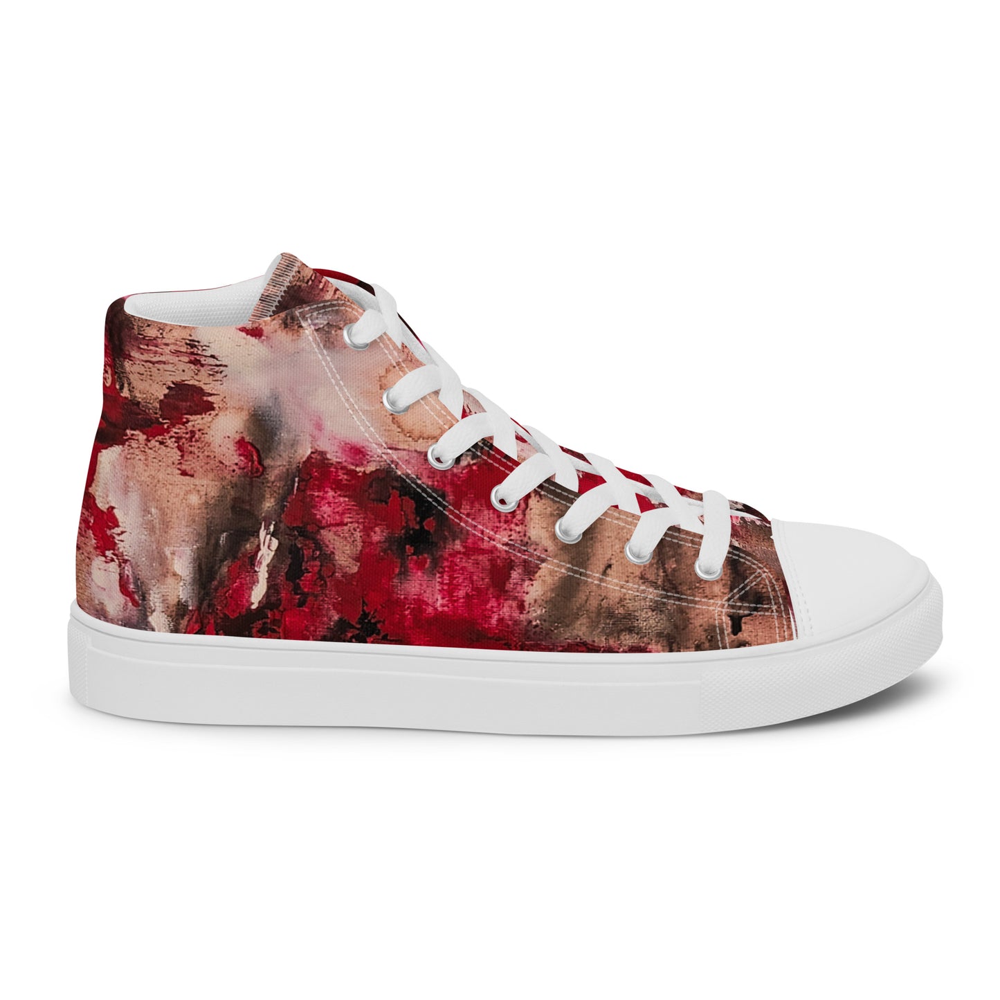 Womyn's High Top - Mismatch Red