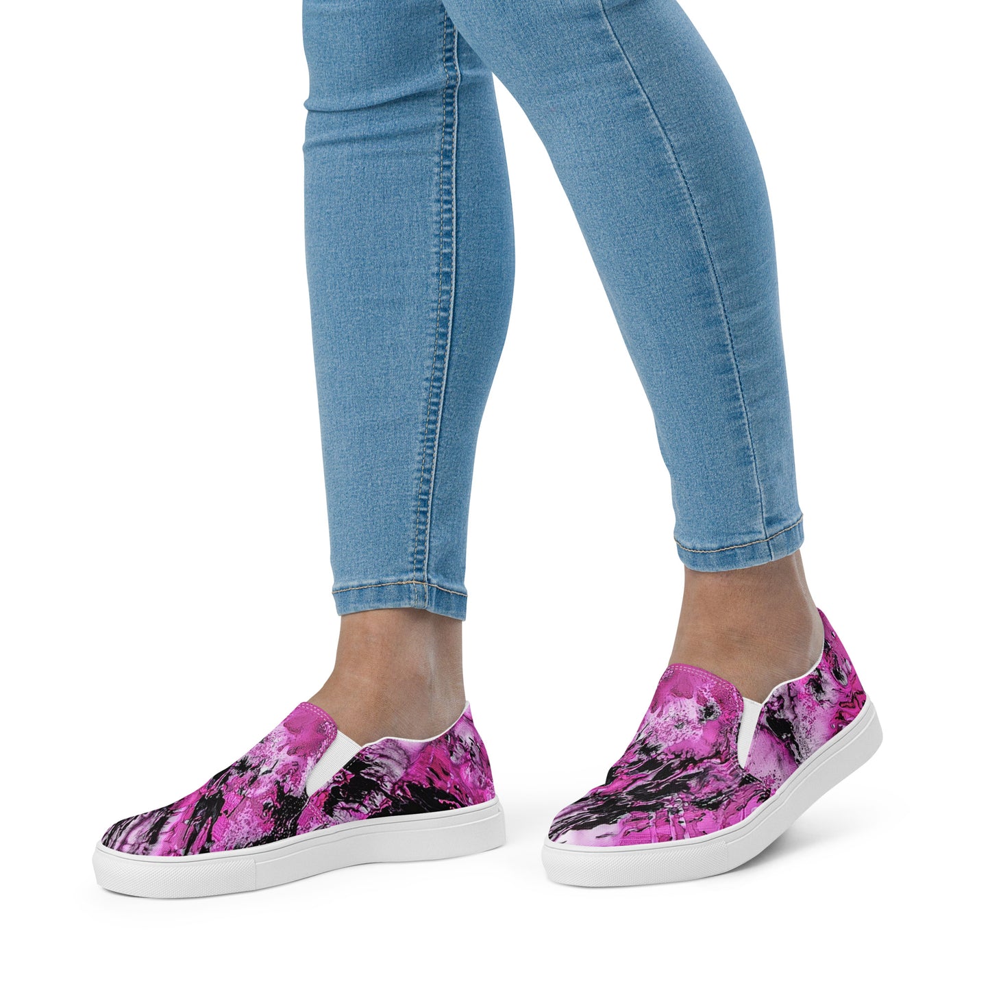 Womyn’s slip-on Pink Marble